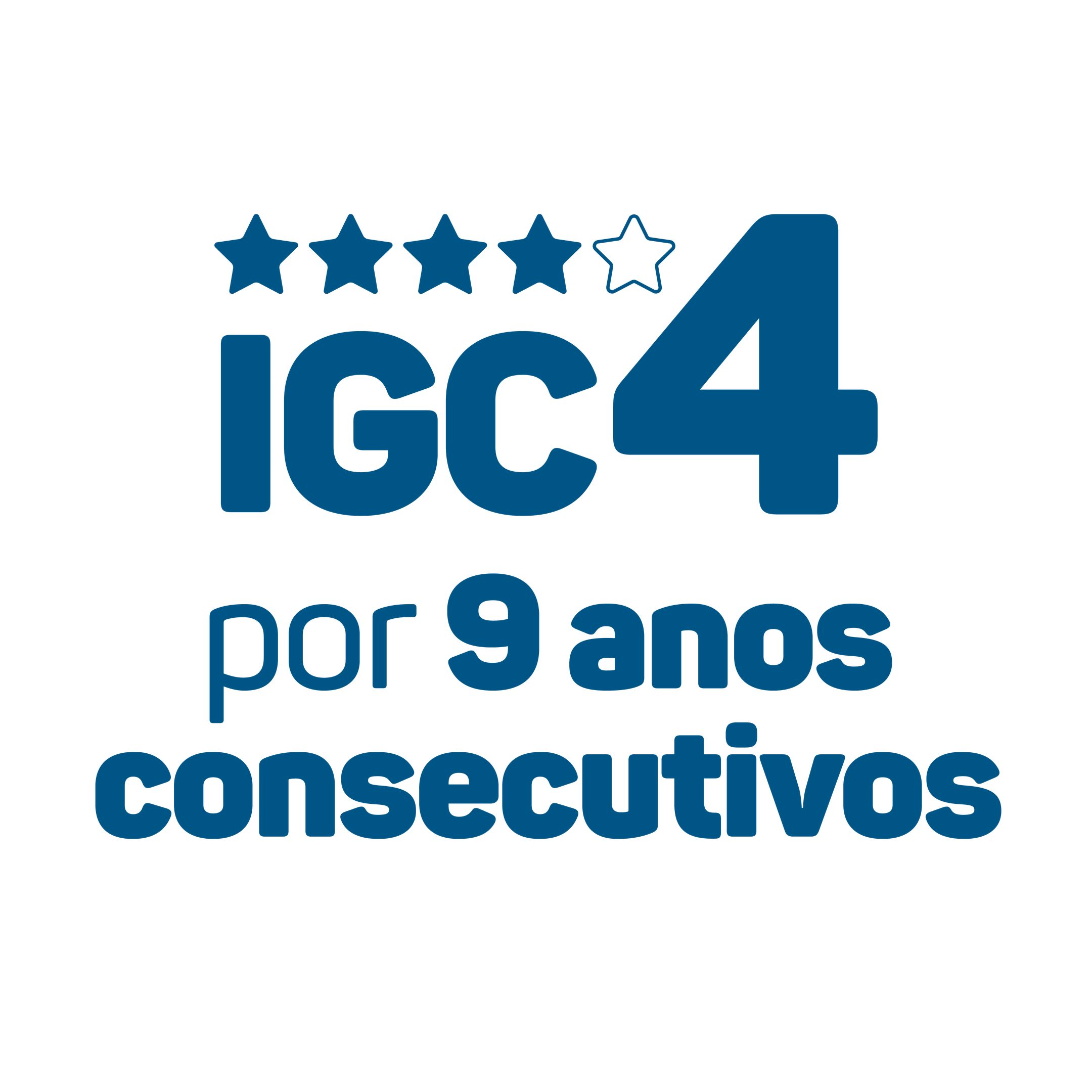 IGC4 por 8 anos consecutivos